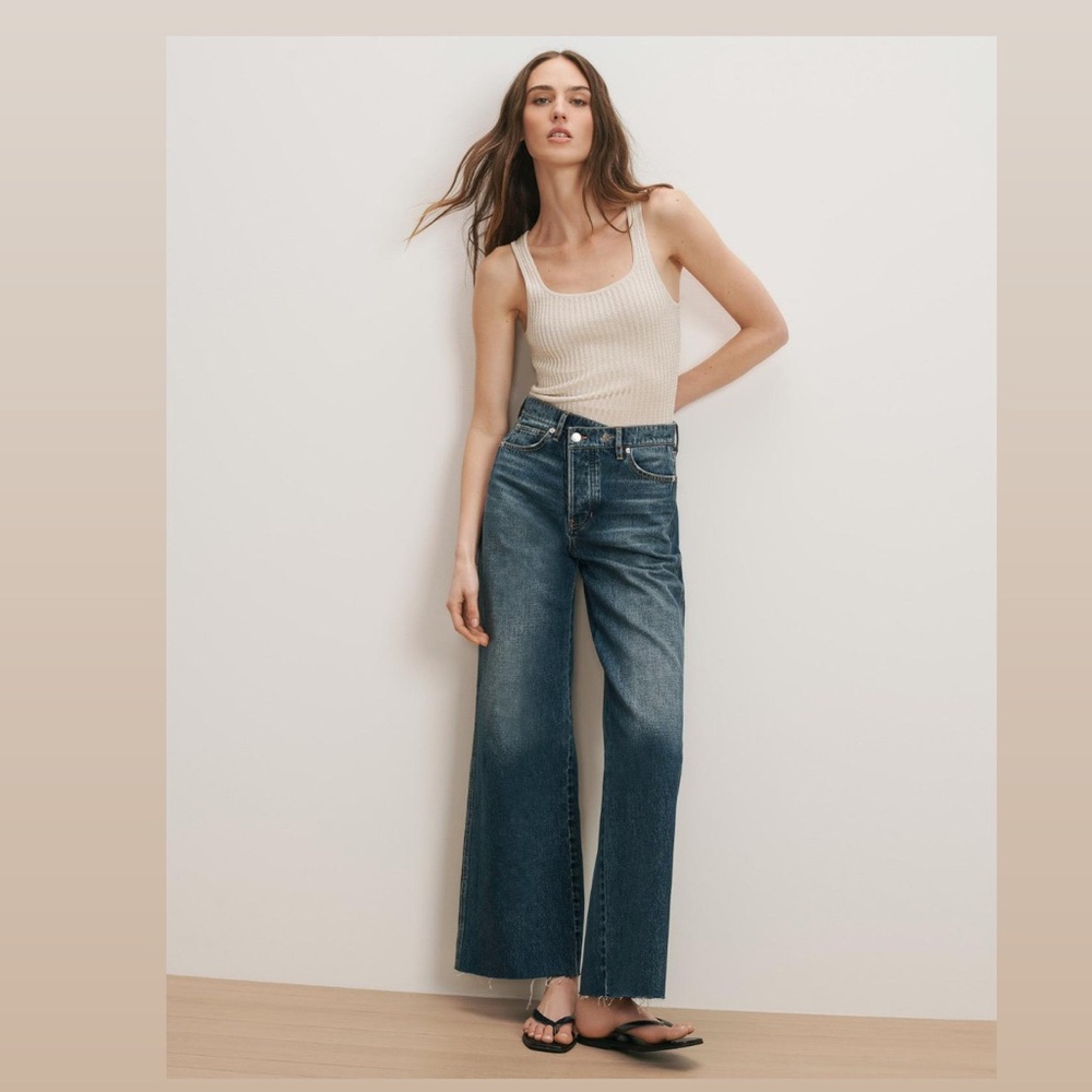 Veronica Beard Dark Blue Flare Jeans